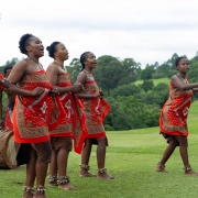 ESR Golf Day 2025 — Traditional Dance performance beside the fairway
