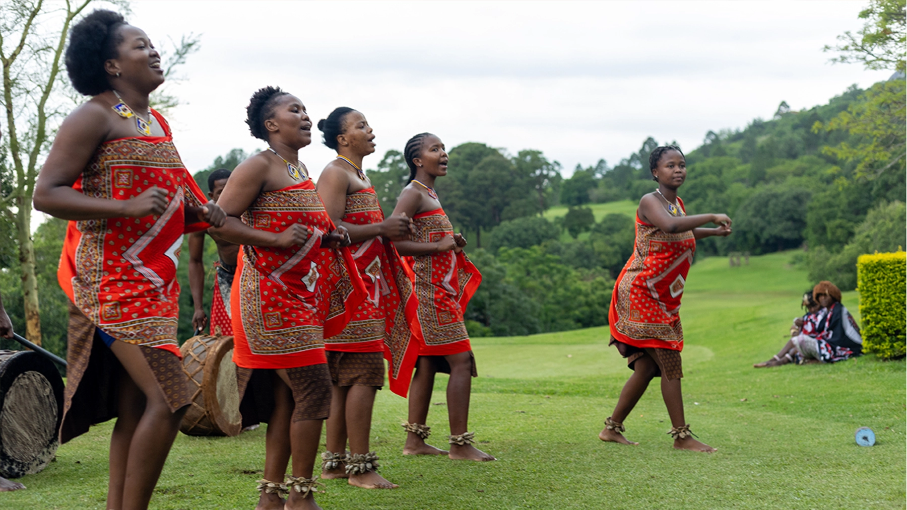 ESR Golf Day 2025 — Traditional Dance performance beside the fairway